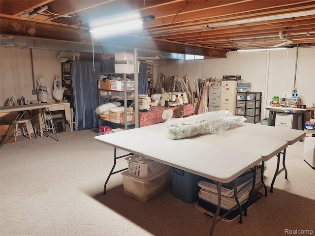 2032 Crestline, Burton, MI 48509 - below grade area featuring carpet floors