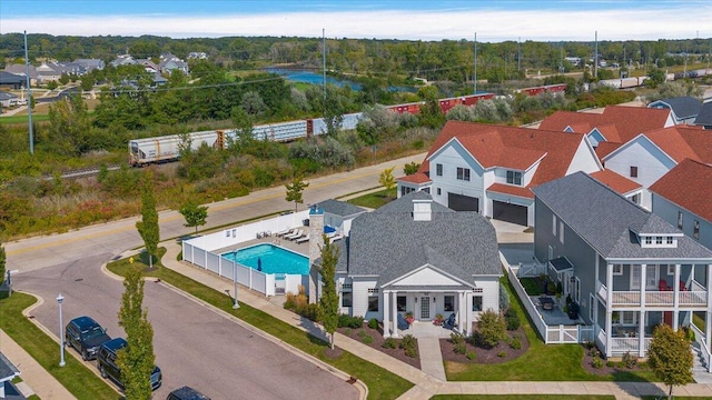 273 Waters Edge Dr, Saint Joseph, MI 49085 - drone / aerial view of a pool