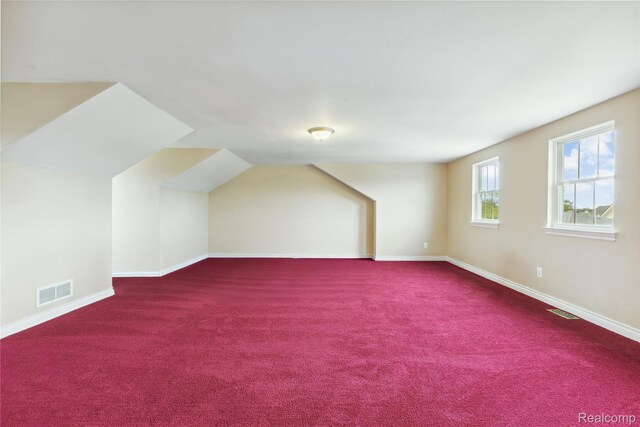 750 2nd St Unit 27, Wyandotte, MI 48192 - additional living space with carpet flooring and lofted ceiling