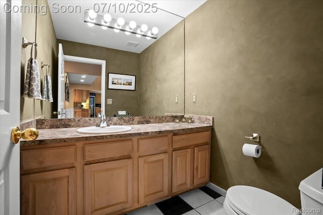 4583 Racewood Dr, Commerce Twp, MI 48382 - bathroom featuring double vanity and tile patterned flooring