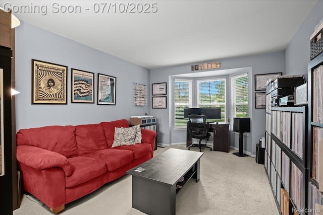 4583 Racewood Dr, Commerce Twp, MI 48382 - living area with an office area and carpet floors