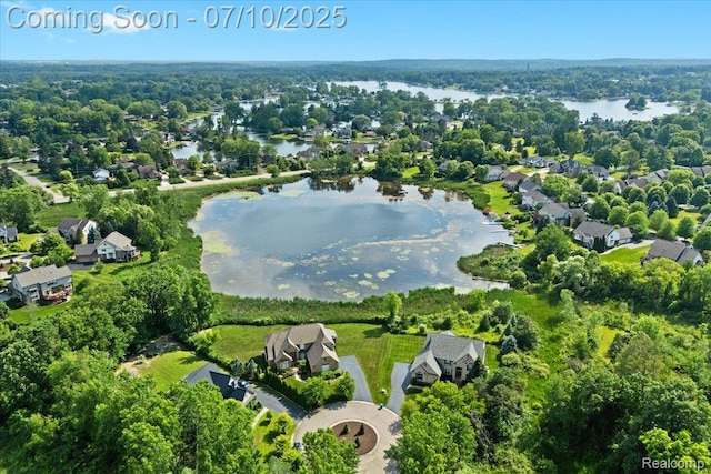 4583 Racewood Dr, Commerce Twp, MI 48382 - aerial view of property and surrounding area with nearby suburban area