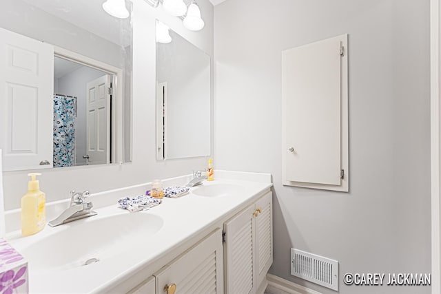 3910 Walker Ave NW, Grand Rapids, MI 49544 - bathroom with double vanity and baseboards