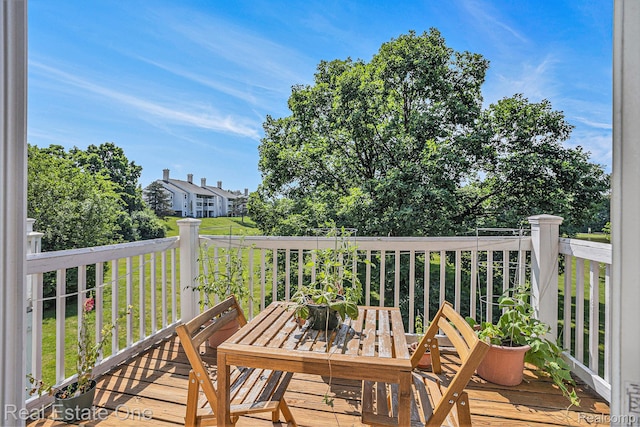 239 Fieldcrest St, Ann Arbor, MI 48103 - view of wooden terrace