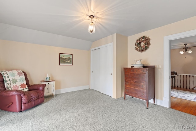 3224 Sand Creek Highway, Adrian, MI 49221 - sitting room with carpet floors and lofted ceiling