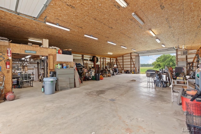 3224 Sand Creek Highway, Adrian, MI 49221 - garage with a workshop area