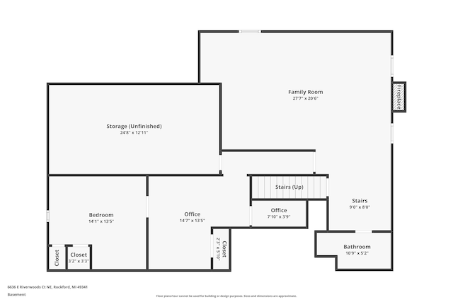 6636 E Riverwoods Ct NE, Rockford, MI 49341 - view of room layout