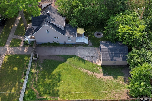1217 E Madge Ave, Hazel Park, MI 48030 - view from above of property