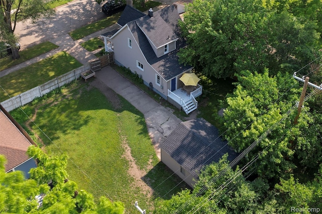 1217 E Madge Ave, Hazel Park, MI 48030 - aerial view of property and surrounding area
