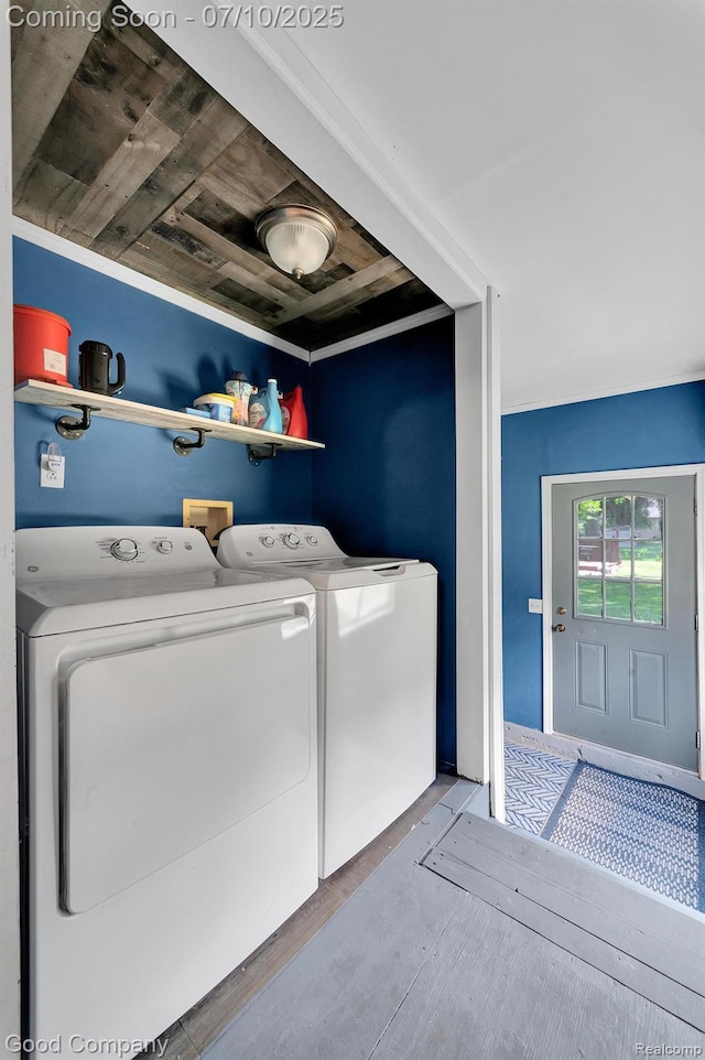 36149 Schley Ave, Van Buren, MI 48186 - laundry room with washing machine and clothes dryer