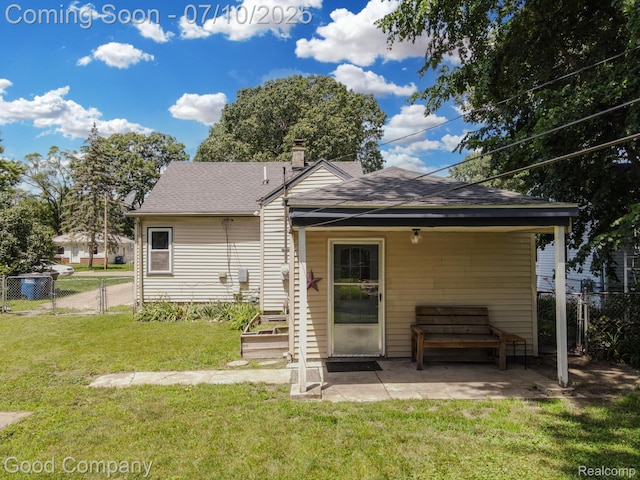 36149 Schley Ave, Van Buren, MI 48186 - back of house featuring a patio area and roof with shingles