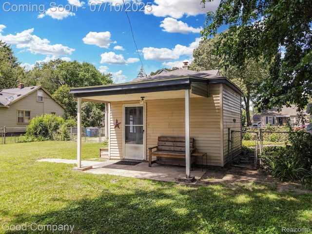 36149 Schley Ave, Van Buren, MI 48186 - back of property featuring a patio and a gate