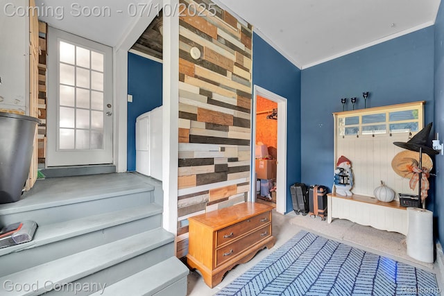 36149 Schley Ave, Van Buren, MI 48186 - mudroom featuring ornamental molding