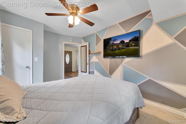 36149 Schley Ave, Van Buren, MI 48186 - bedroom with carpet and ceiling fan
