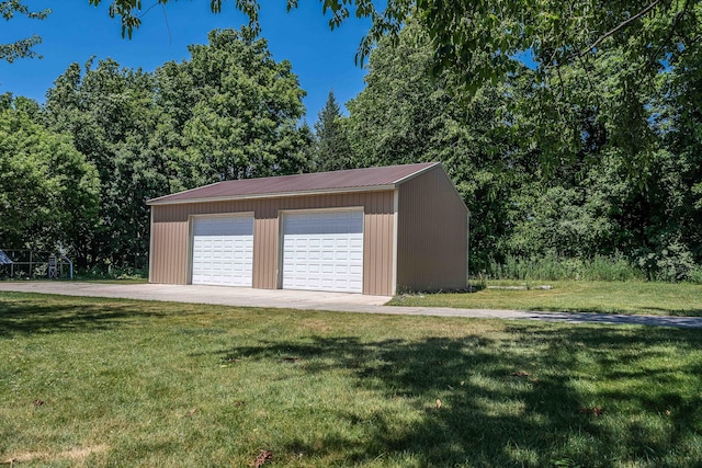 4433 Elm St, New Era, MI 49446 - view of detached garage