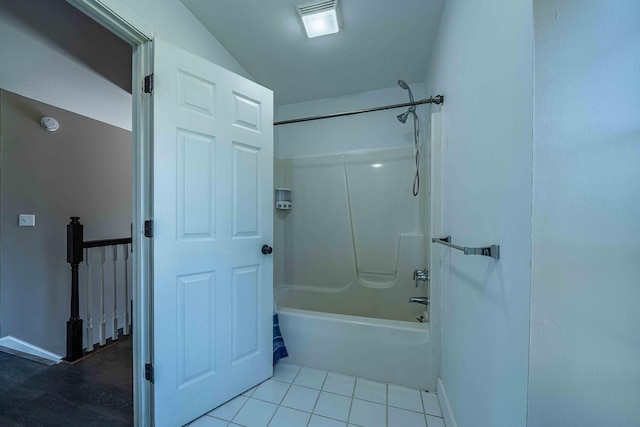 4433 Elm St, New Era, MI 49446 - full bathroom featuring shower / tub combination and tile patterned flooring