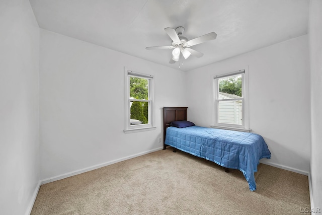 309 E Logan St, Tecumseh, MI 49286 - carpeted bedroom featuring multiple windows and a ceiling fan