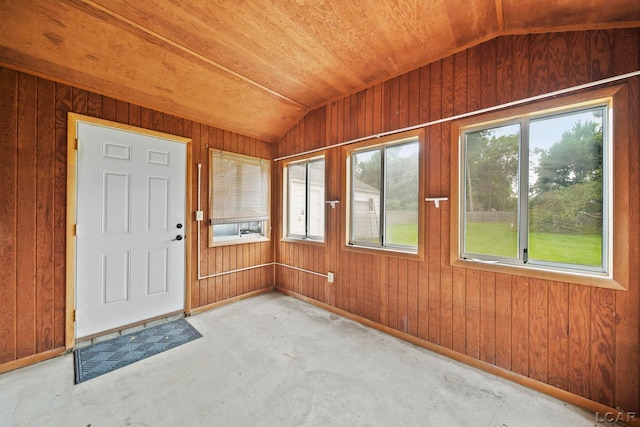 309 E Logan St, Tecumseh, MI 49286 - unfurnished sunroom with vaulted ceiling