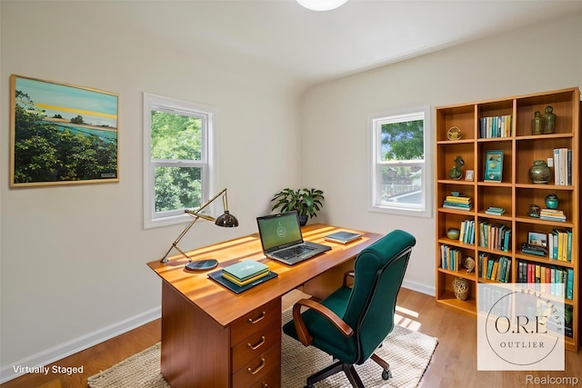 1516 Gainey Ave, Flint, MI 48503 - office featuring wood finished floors