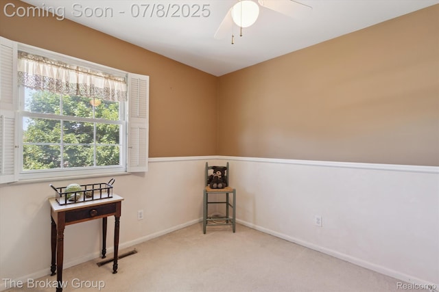 2210 Old Hickory Blvd, Davison, MI 48423 - carpeted empty room featuring a ceiling fan and baseboards