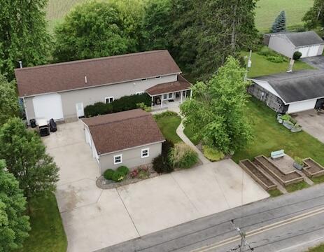 296 Lyon Lake Rd, Marshall, MI 49068 - aerial view of property and surrounding area