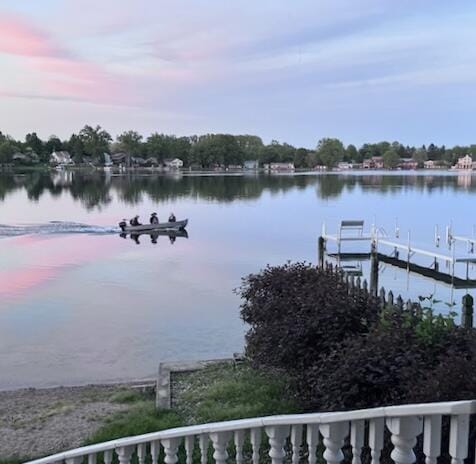 296 Lyon Lake Rd, Marshall, MI 49068 - dock featuring a water view