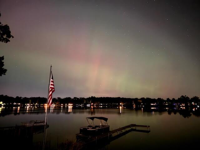 296 Lyon Lake Rd, Marshall, MI 49068 - water view with a dock