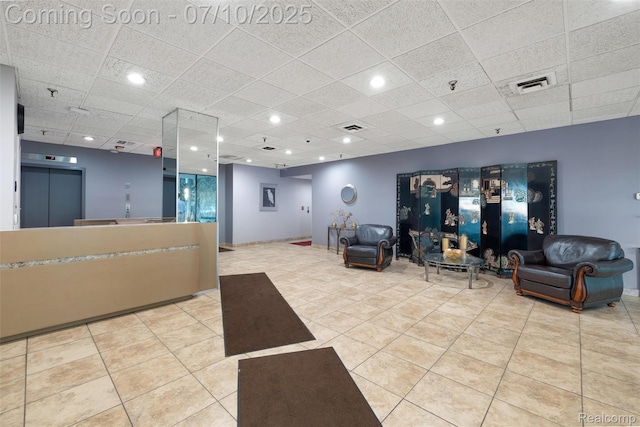 15801 Providence Dr # 5, Southfield, MI 48075 - reception with a paneled ceiling