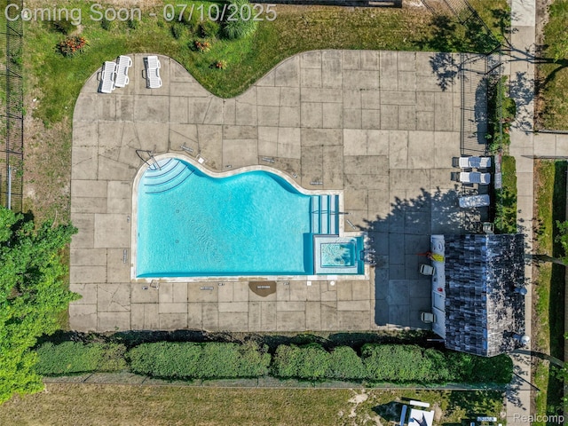 15801 Providence Dr # 5, Southfield, MI 48075 - bird's eye view of a pool area