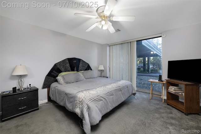 15801 Providence Dr # 5, Southfield, MI 48075 - carpeted bedroom featuring ceiling fan