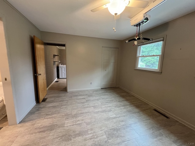 2244 Shannon Dr, Adrian, MI 49221 - spare room featuring a ceiling fan and baseboards