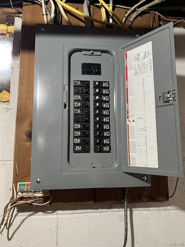 2244 Shannon Dr, Adrian, MI 49221 - utility room with electric panel