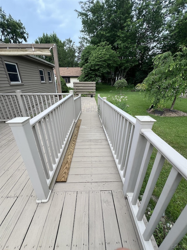2244 Shannon Dr, Adrian, MI 49221 - deck featuring a lawn