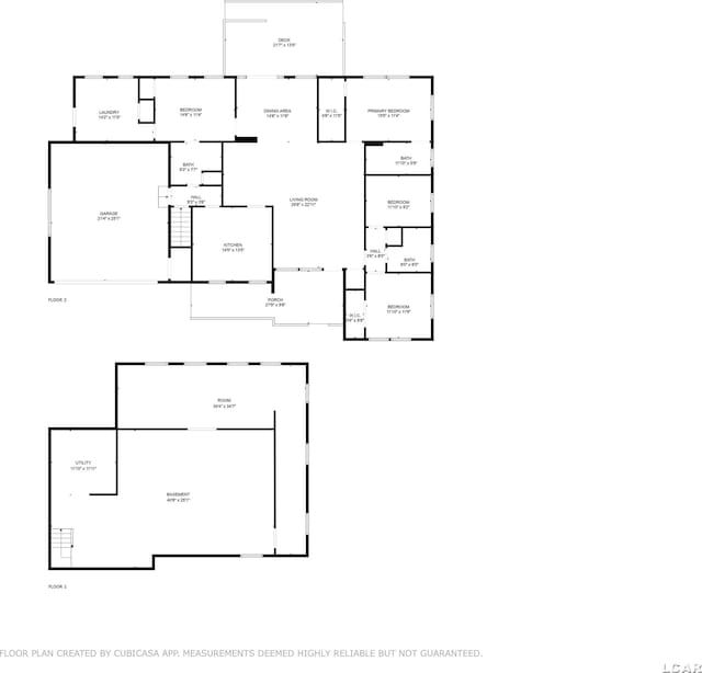 2244 Shannon Dr, Adrian, MI 49221 - view of floor plan / room layout