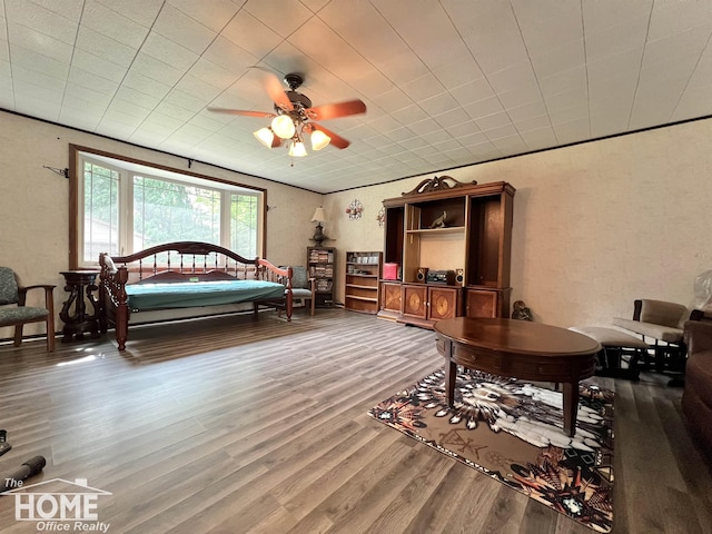 4949 S Iva Rd, Merrill, MI 48637 - bedroom featuring wood finished floors