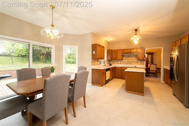 24145 Windridge Ln, Novi, MI 48374 - dining space featuring a chandelier