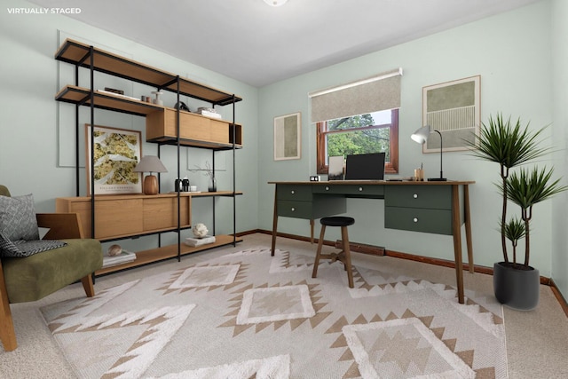 5304 Driftwood Ave, Kalamazoo, MI 49009 - carpeted home office with baseboards