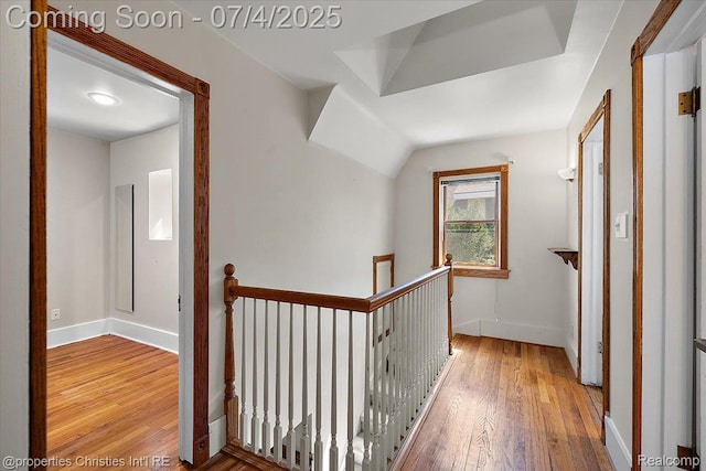 524 Oakland Ave, Birmingham, MI 48009 - hall with an upstairs landing and hardwood / wood-style floors