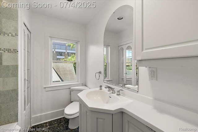 524 Oakland Ave, Birmingham, MI 48009 - bathroom featuring toilet and vanity