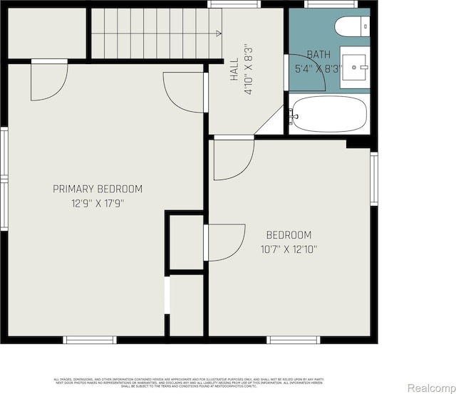 1612 Euclid Ave, Flint, MI 48503 - view of home floor plan