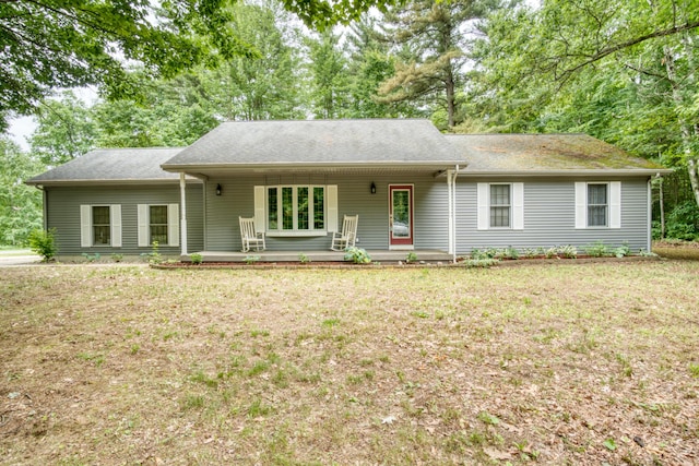 19085 Joslin Cir, Big Rapids, MI 49307 - ranch-style home with a front lawn