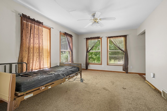 7906 N 43rd St, Augusta, MI 49012 - carpeted bedroom with baseboards and ceiling fan