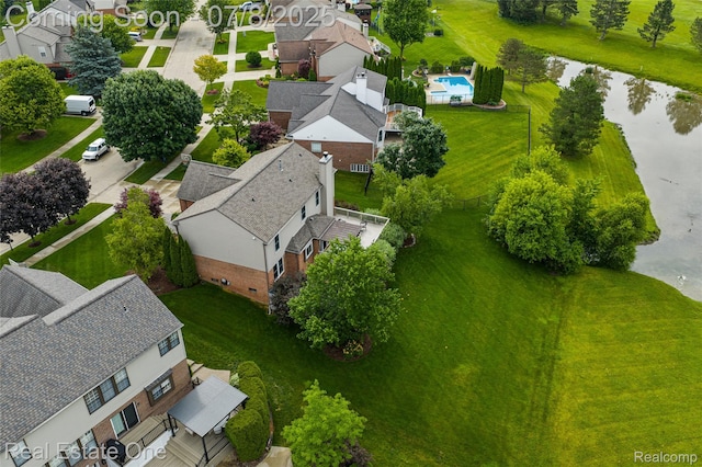 17734 Huron Dr, Macomb, MI 48042 - aerial view of residential area featuring a nearby body of water