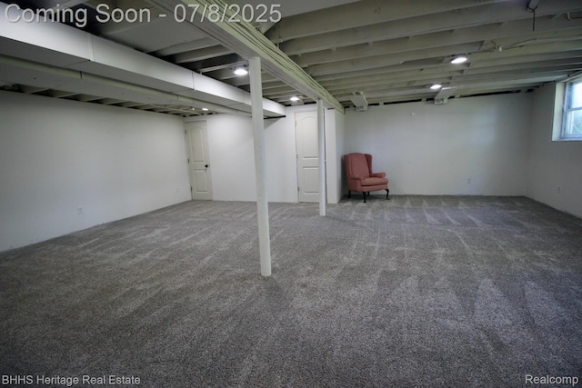 4201 N Burkhart Rd, Howell, MI 48855 - below grade area featuring carpet