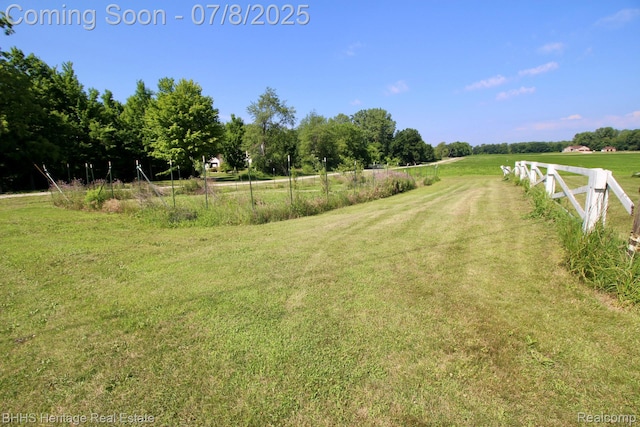 4201 N Burkhart Rd, Howell, MI 48855 - view of yard featuring a view of rural / pastoral area