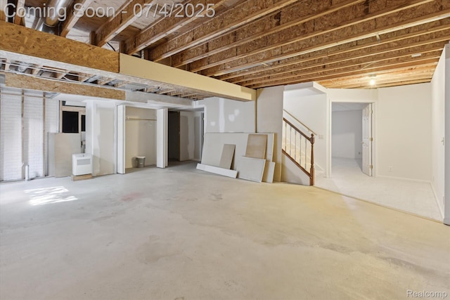 10934 Baker Rd, Frankenmuth, MI 48734 - below grade area featuring stairs