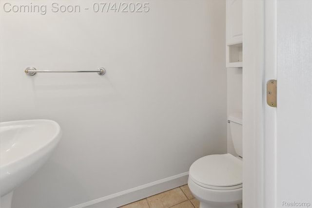 10934 Baker Rd, Frankenmuth, MI 48734 - bathroom with toilet and tile patterned flooring
