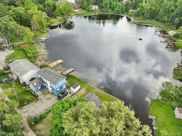 6830 Dixie Hwy, Clarkston, MI 48346 - drone / aerial view of a large body of water and a forest
