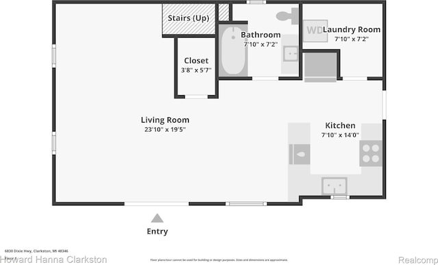 6830 Dixie Hwy, Clarkston, MI 48346 - view of room layout