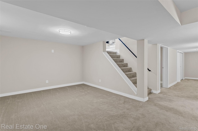 1746 N Lafayette St, Dearborn, MI 48128 - finished below grade area featuring carpet floors and stairs